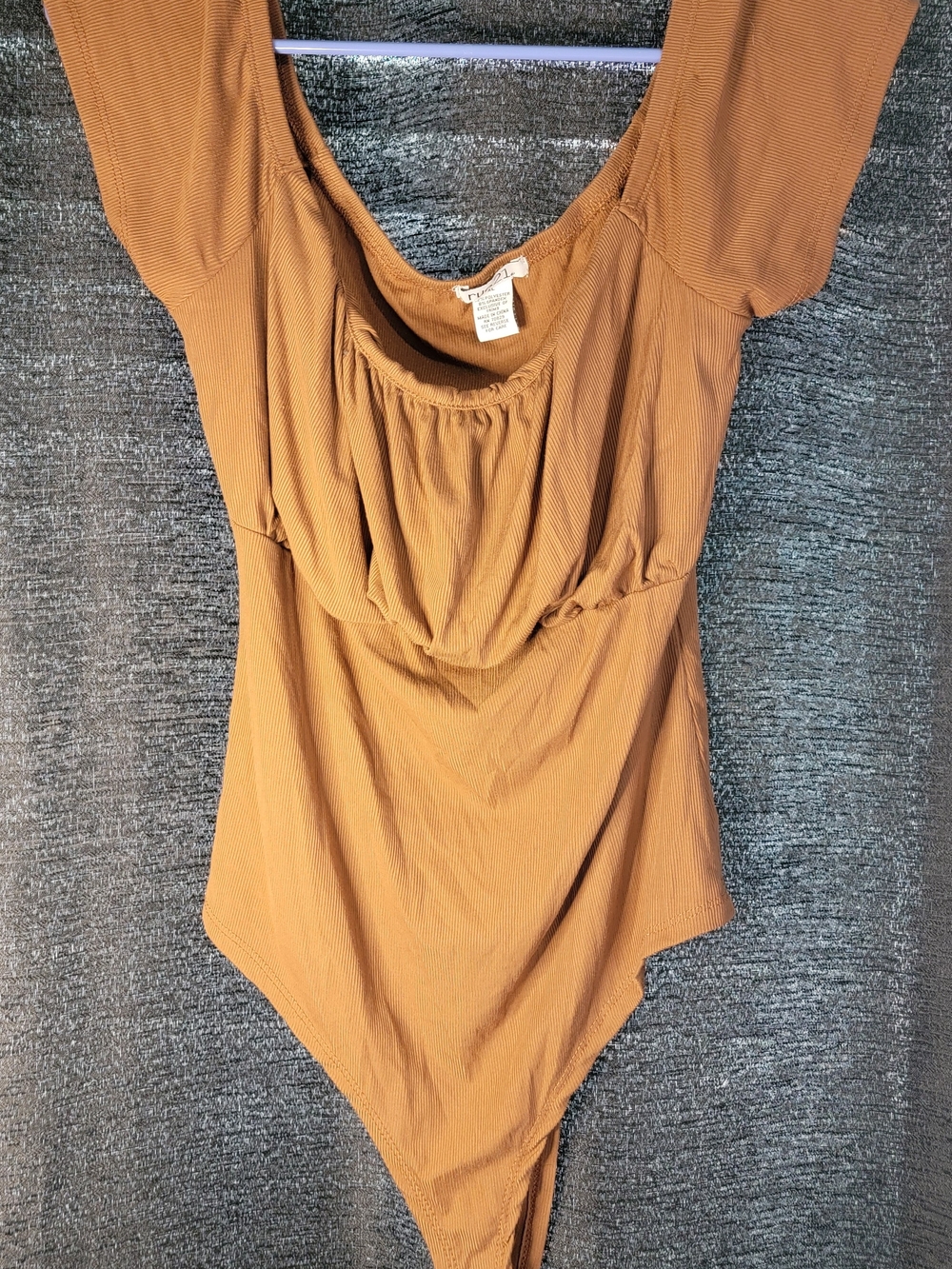 Rue21 Scoop Neck Bodysuit in Camel Color